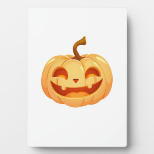 Niedliche Pumpkin Kürbislaterne Turtle Sea Hallowe Fotoplatte
