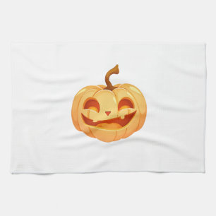 Niedliche Pumpkin Kürbislaterne Turtle Sea Hallowe Geschirrtuch
