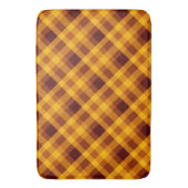 Niedliche Pumpkin Orange Kariert große Badematte (Vorderseite Vertikal)