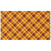 Niedliche Pumpkin Orange Kariert große Tablette Tischdecke (Vorderseite (Horizontal))