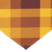 Niedliche Pumpkin Orange Kariert große Tablette Tischdecke (Schrägansicht)