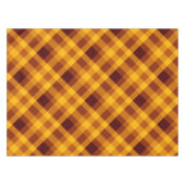 Niedliche Pumpkin Orange Kariert kleine Tablette Tischdecke (Vorderseite (Horizontal))