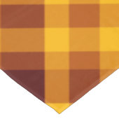 Niedliche Pumpkin Orange Kariert kleine Tablette Tischdecke (Schrägansicht)