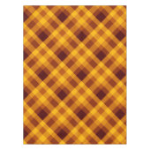 Niedliche Pumpkin Orange Kariert kleine Tablette Tischdecke (Vorderseite)