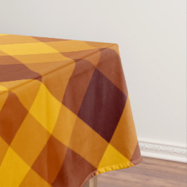 Niedliche Pumpkin Orange Kariert kleine Tablette Tischdecke