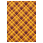 Niedliche Pumpkin Orange Kariert Medium Tablette Tischdecke (Vorderseite)