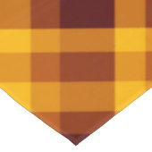 Niedliche Pumpkin Orange Kariert Medium Tablette Tischdecke (Schrägansicht)