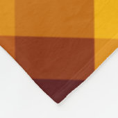 Niedliche Pumpkin Orange Kariert mittelschwere Fle Fleecedecke (Ecke)