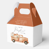 Niedliche Pumpkin Truck Kinderdusche Vielen Dank Geschenkschachtel (Rückseite)