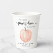 Niedliche Pumpkin Watercolor Kinderdusche Pappbecher (Vorderseite)
