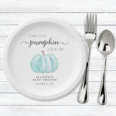 Niedliche Pumpkin Watercolor Kinderdusche Pappteller