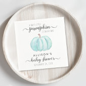 Niedliche Pumpkin Watercolor Kinderdusche Serviette