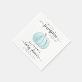 Niedliche Pumpkin Watercolor Kinderdusche Serviette (Ecke)