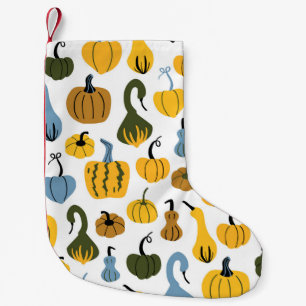 Niedliche Pumpkins Cartoon Hand gezogen Kleiner Weihnachtsstrumpf