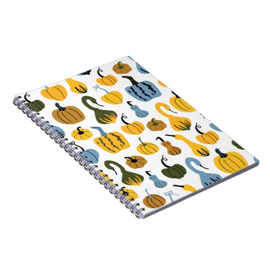 Niedliche Pumpkins Cartoon Hand gezogen Notizblock (Rechte Seite)