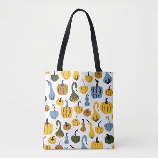 Niedliche Pumpkins Cartoon Hand gezogen Tasche (Vorderseite)