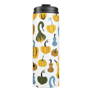 Niedliche Pumpkins Cartoon Hand gezogen Thermosbecher