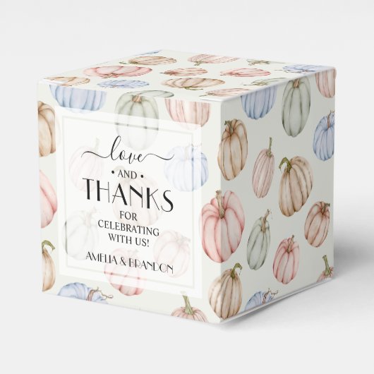 Niedliche Pumpkins Geschlechtsneutrale Babydusche Geschenkschachtel (Vorderseite)