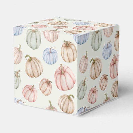 Niedliche Pumpkins Geschlechtsneutrale Babydusche Geschenkschachtel (Rückseite)