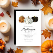 Niedliche Pumpkins Halloween Einladung