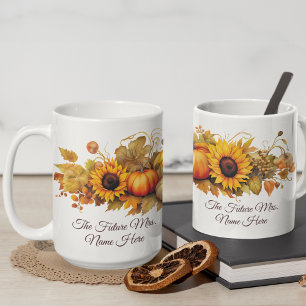 Niedliche Pumpkins Personalisierter Fall Kaffeetasse