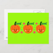 Niedliche Pumpkins Postkarte (Vorne/Hinten)