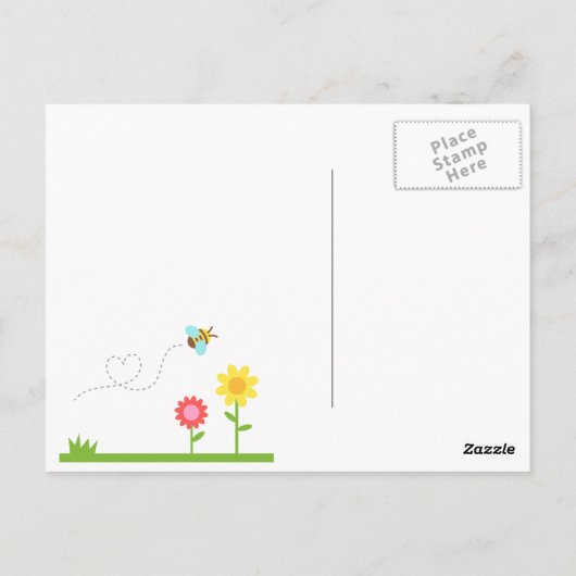 Niedliche Pun Liebe Geständnis mein Honey Bär sein Postkarte (Rückseite)