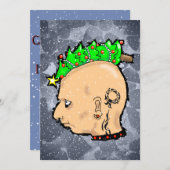 NIEDLICHE PUNK CHRISTMAS by Slipperywindow Feiertagskarte (Vorne/Hinten)