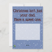 NIEDLICHE PUNK CHRISTMAS rote Ferienkarte Feiertagskarte (Rückseite)