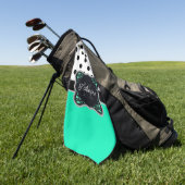 Niedliche Punkte Golfhandtuch (Gras)