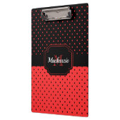 Niedliche Punkte Klemmbrett (Links)