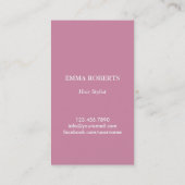 Niedliche Punkte Schere und Schmetterling Rosa Visitenkarte (Rückseite)