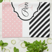 Niedliche Punkte und Streifen Geschirrtuch (Gefaltet)