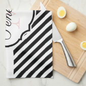 Niedliche Punkte und Streifen Geschirrtuch (Viertel Falte)