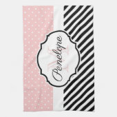 Niedliche Punkte und Streifen Geschirrtuch (Vertikal)