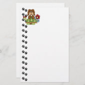 Niedliche Pup Turtle Stationery Briefpapier (Vorne/Hinten)