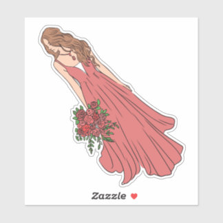 niedliche Puppe Aufkleber