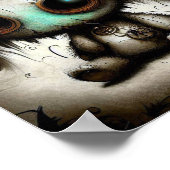 niedliche Puppe, Wände dekorieren Kunst Poster (Ecke)