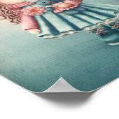 Niedliche Puppensammlung. Kinderzimmer Wall Art. Poster (Ecke)