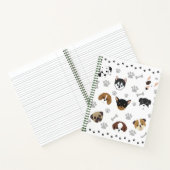 Niedliche Puppies Pattern Notebook - Dog Lovers Gi Notizblock (Innenseite)