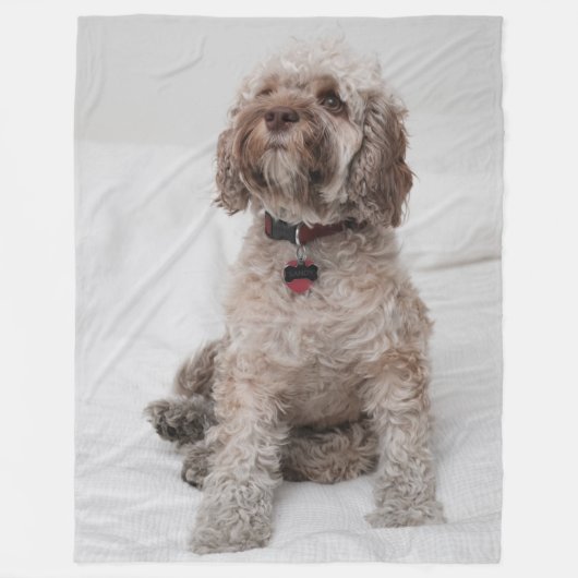NIEDLICHE PUPPY FLEECEDECKE (Vorderseite)