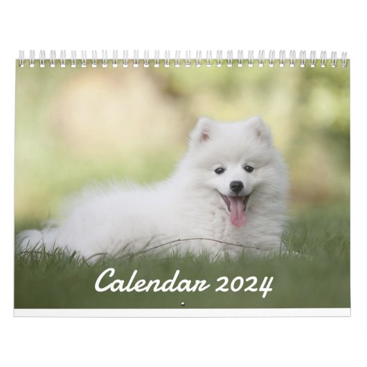 niedliche Puppy im Kalender 2024 - Kalender für be (Titelbild)