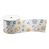 Niedliche Puppy-Pads-Blume Satinband (Spule)