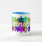 Niedliche Puzzle-Tasse Tasse (Zentrum)