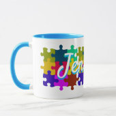 Niedliche Puzzle-Tasse Tasse (Links)