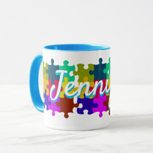 Niedliche Puzzle-Tasse Tasse
