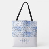 Niedliche Puzzleteile Mit Monogramm Totbeutel Tasche (Vorderseite)