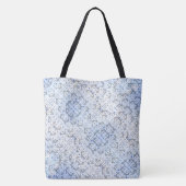 Niedliche Puzzleteile Mit Monogramm Totbeutel Tasche (Rückseite)