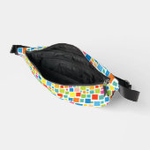 Niedliche Quadrat-Muster Bauchtasche (Offen)