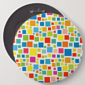 Niedliche Quadrat-Muster Button (Vorne & Hinten)